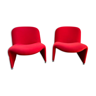 Pair of armchairs Giancarlo Piretti 1970-1980