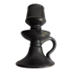 CERAMIC CANDLE HOLDER, FREE FORM 4 TER