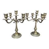Pair of golden candlesticks
