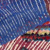 Vintage moroccan carpet berbere boucherouite