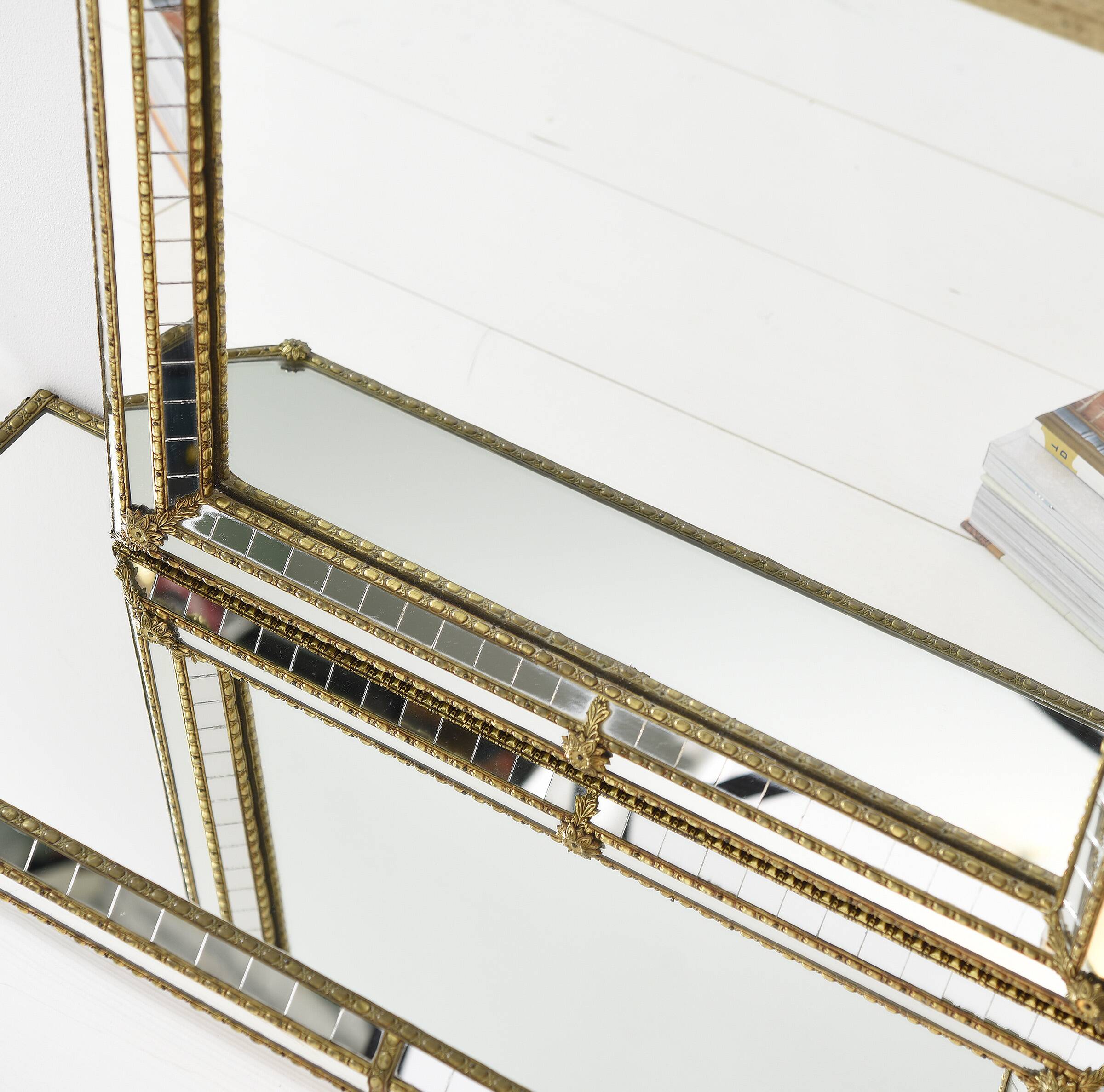 Large Authentic Vintage Venetian Mirror – Hollywood Regency Style