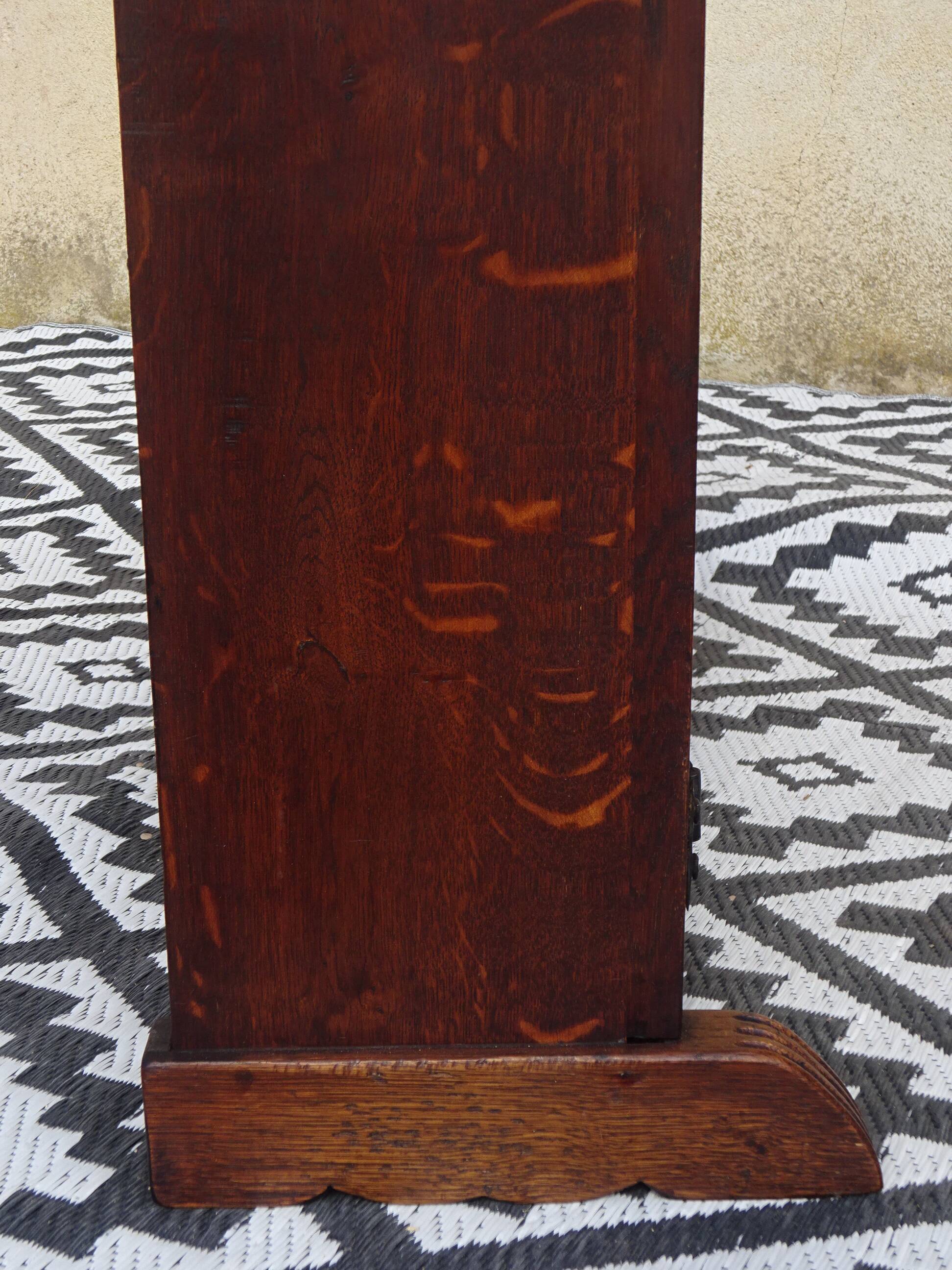 Shallow solid oak sideboard