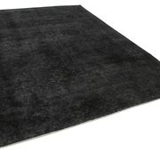 Handwoven Persian Overdyed 273 cm x 387 cm Black Wool Carpet