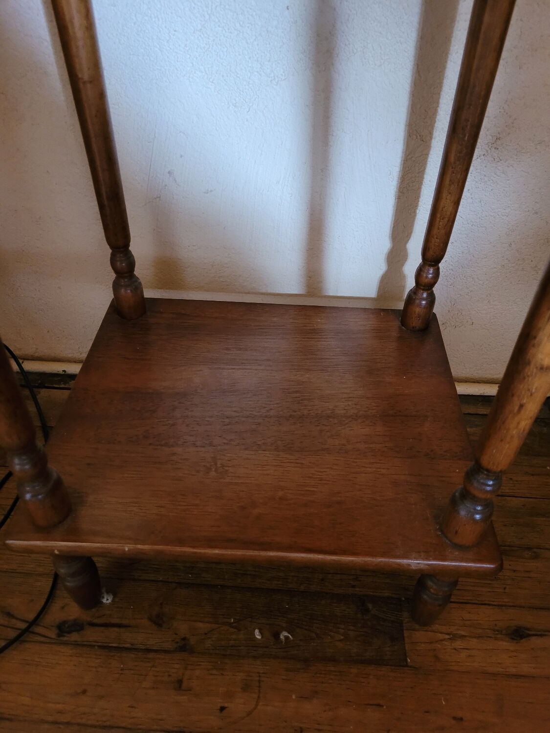 Wooden bedside table