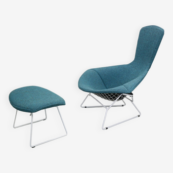 Harry Bertoia pour Knoll International Bird Chair et Ottoman