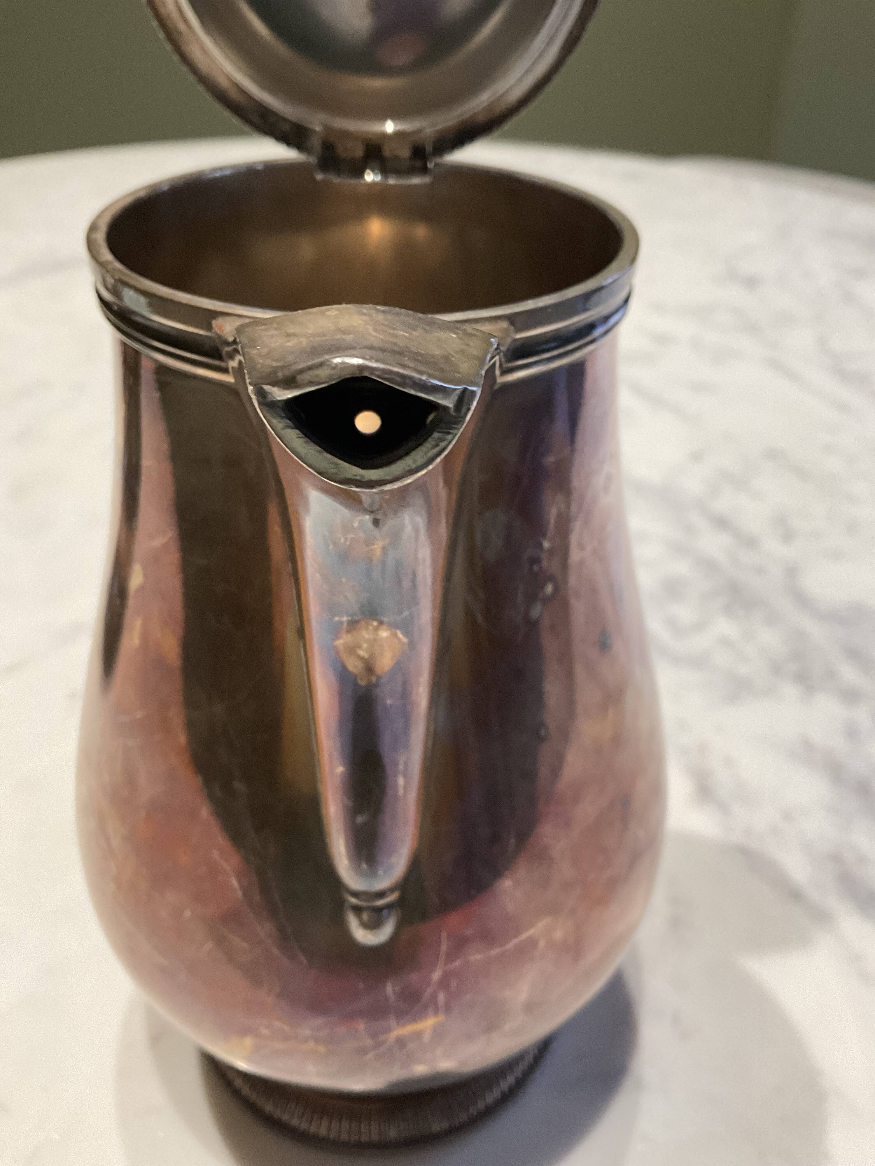 Three-piece coffee service. Christofle/Gallia. Art Deco