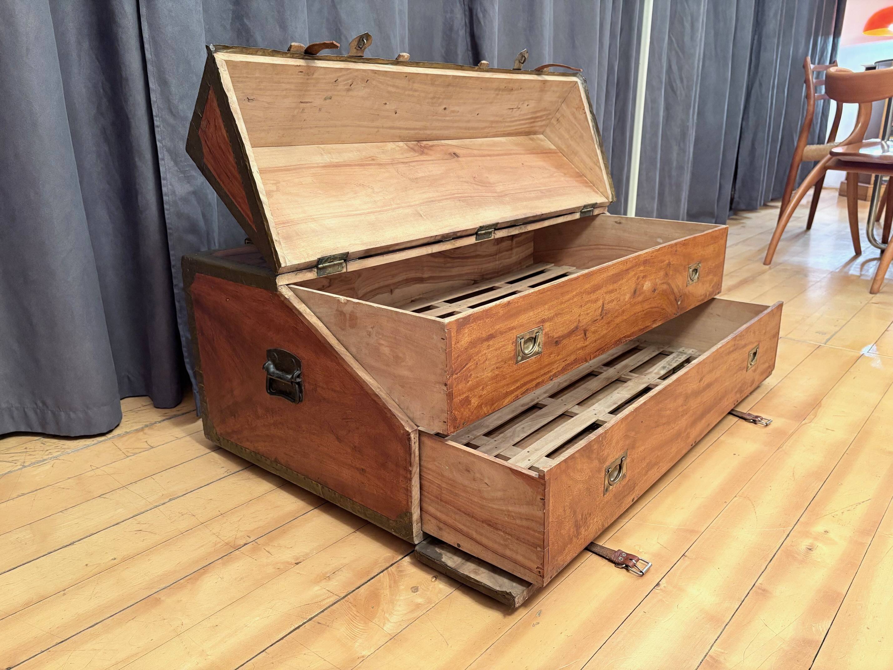 French officer's cabin trunk, mid-19th century