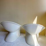 Fauteuils space age en fibre de verre des années 70