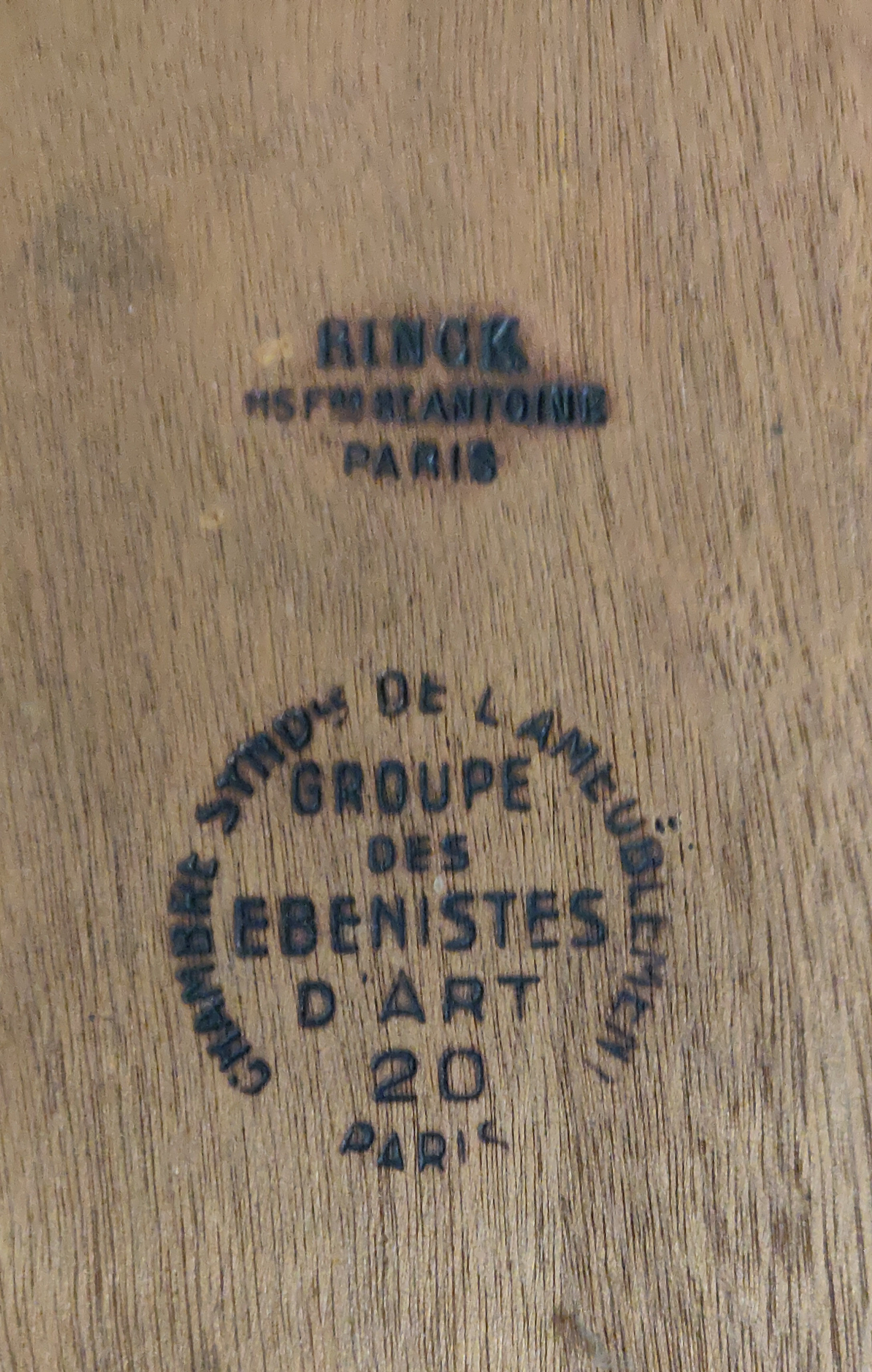 Healing storage 3 drawers Louis XV stamped Rinck Paris