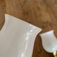 Set of 2 golden, bronze and brass torch wall lights