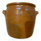 Pot in brown stoneware
