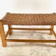 Stool bench wood and rope vintage bohemian spirit