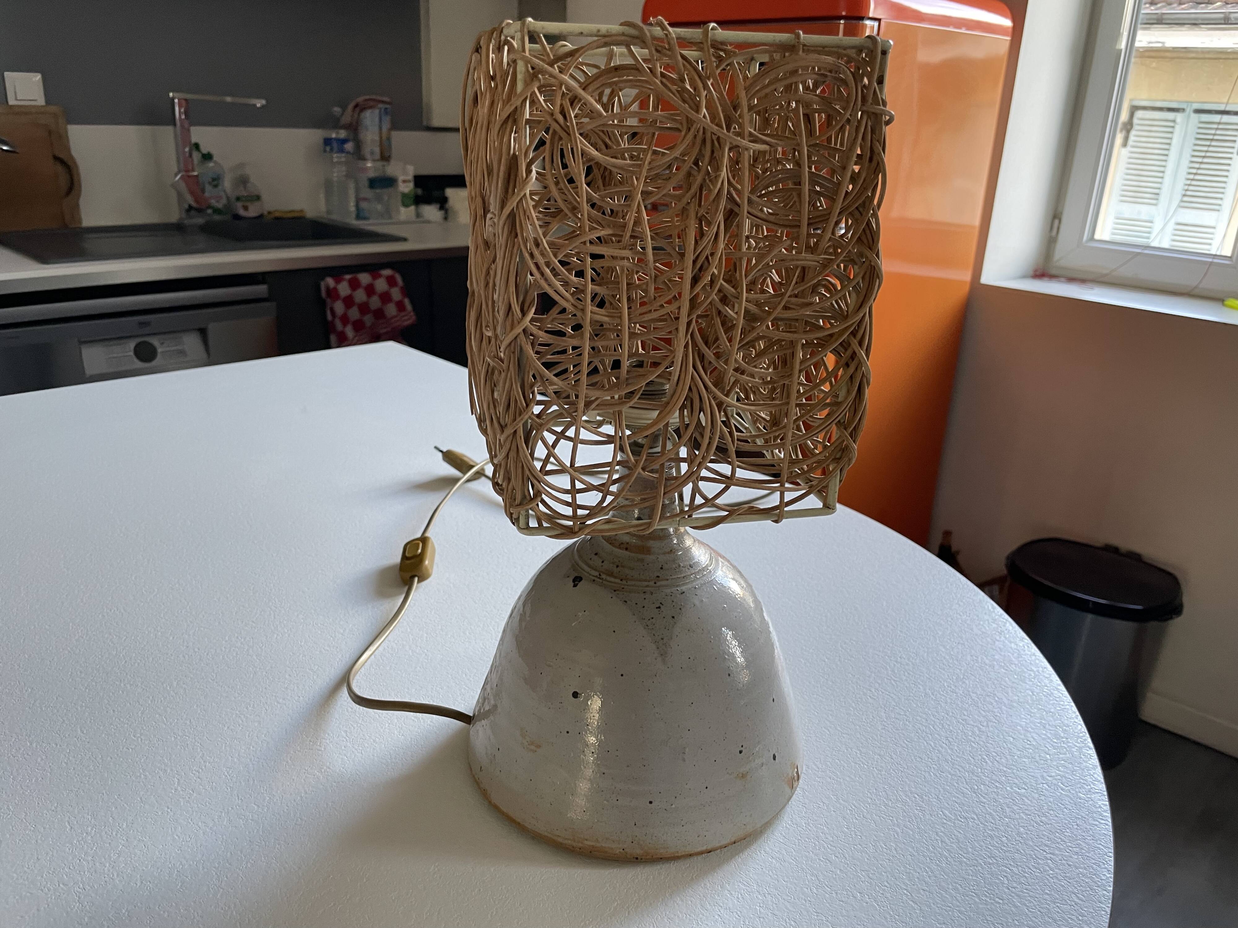 70s ceramic lamp