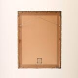 1950s Scandinavian mirror with carved frame