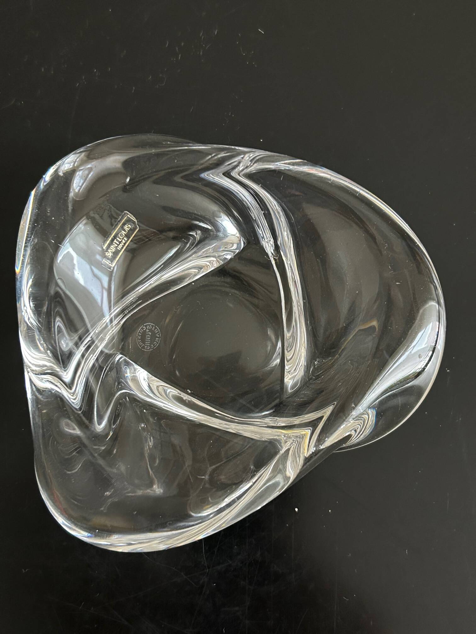 Saint Louis crystal pocket tray