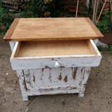 White patinated sideboard/jam cupboard