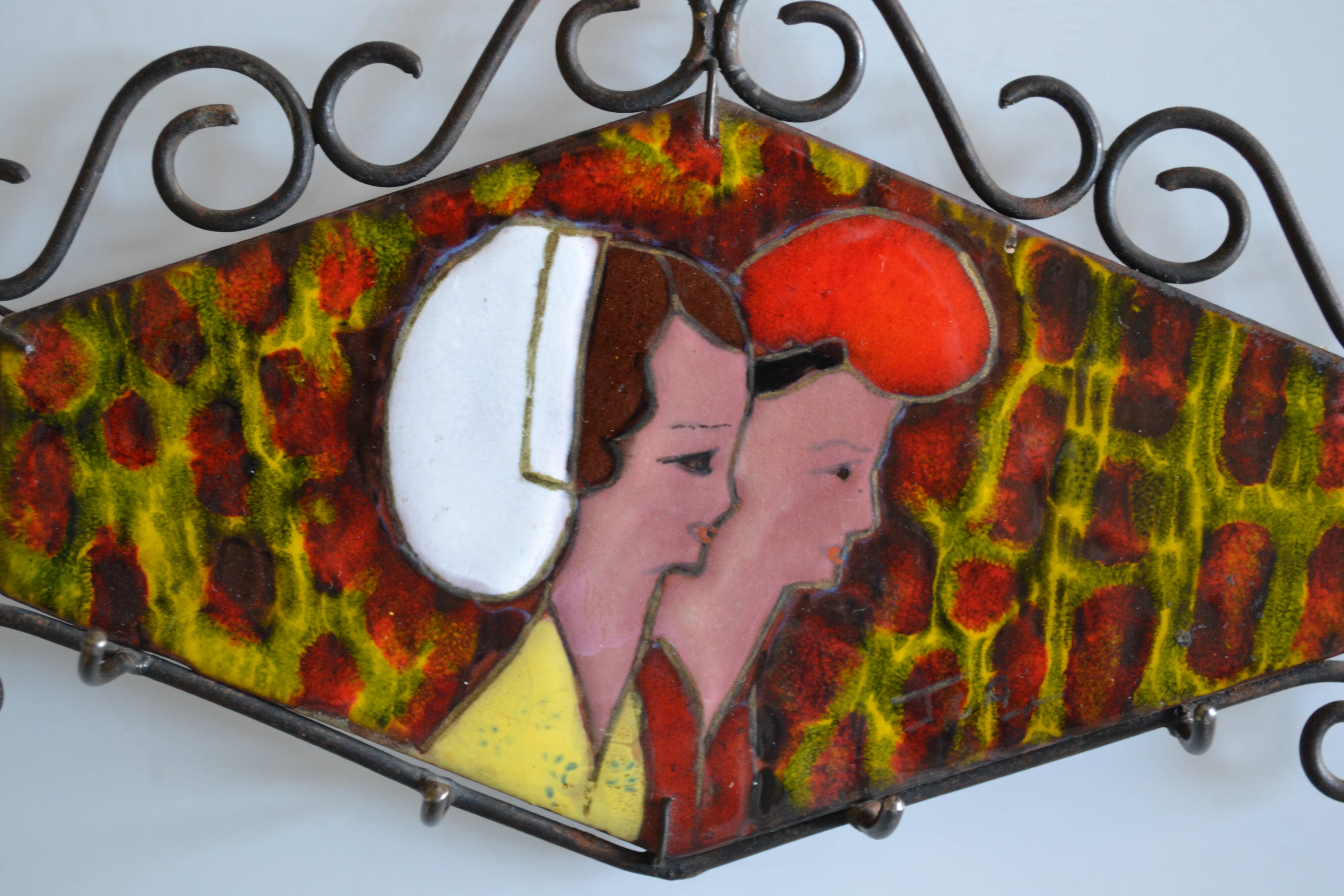 Porte cle mural vintage catalan