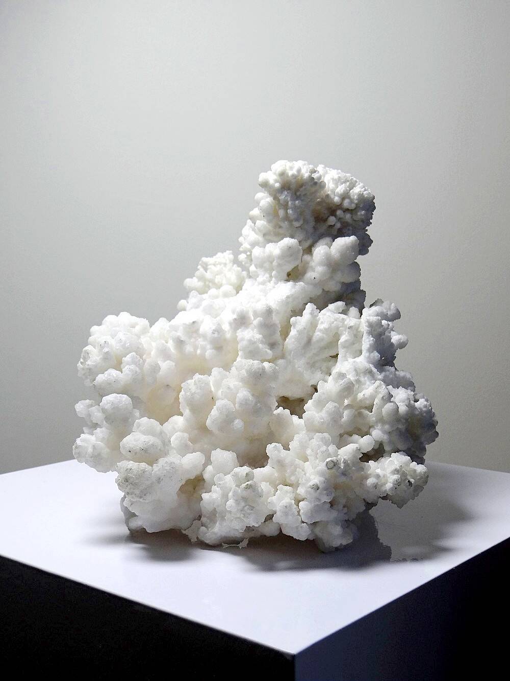 Collection minérale ancien spécimen d'aragonite blanche du Mexique +3,2kg