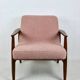 Pink Boucle GFM63 Lounge Chair by J. Kedziorek, 1970s