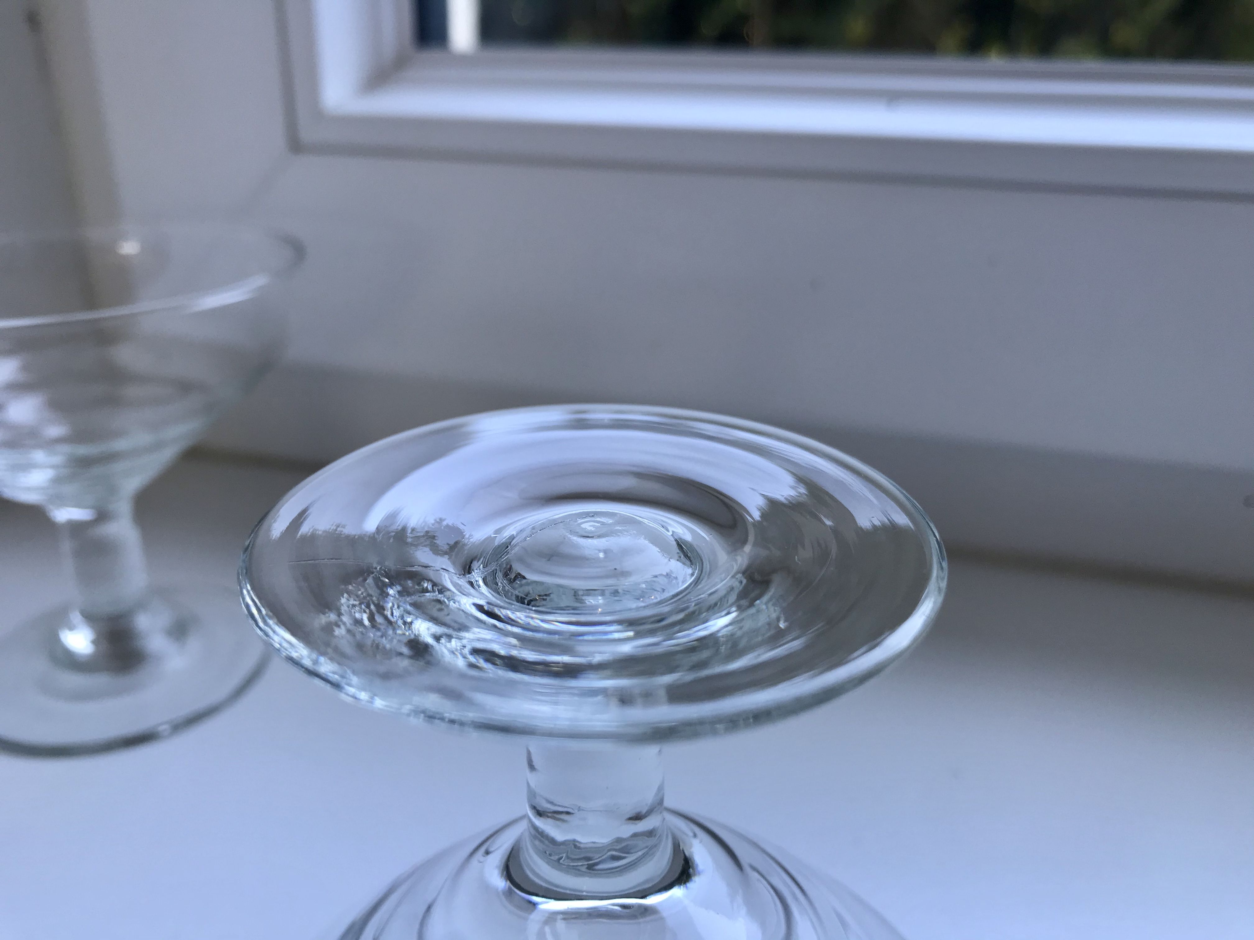Set of 5 glasses of champagne made by hand 50-60 years