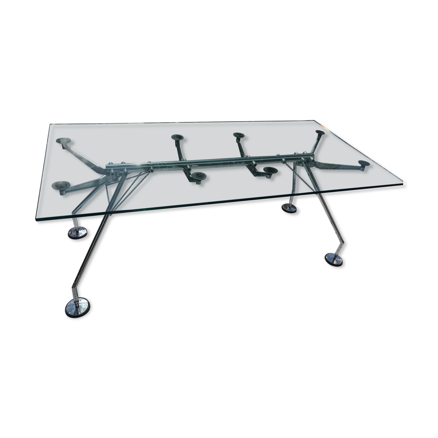 Dining table Nomos by Norman Foster for Tecno 1980