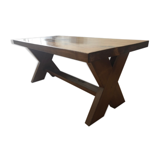 Solid wood dining table