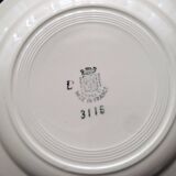 6 old earthenware dinner plates from saint amand