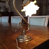 Brass lamp, circa 1900