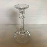 Molded glass candle holder