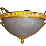 chandelier and its golden bronze brass wall lights