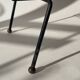Mid-century metal and wood coffee table with magazine rack, Italy