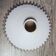 Antique pleated opaline lampshade