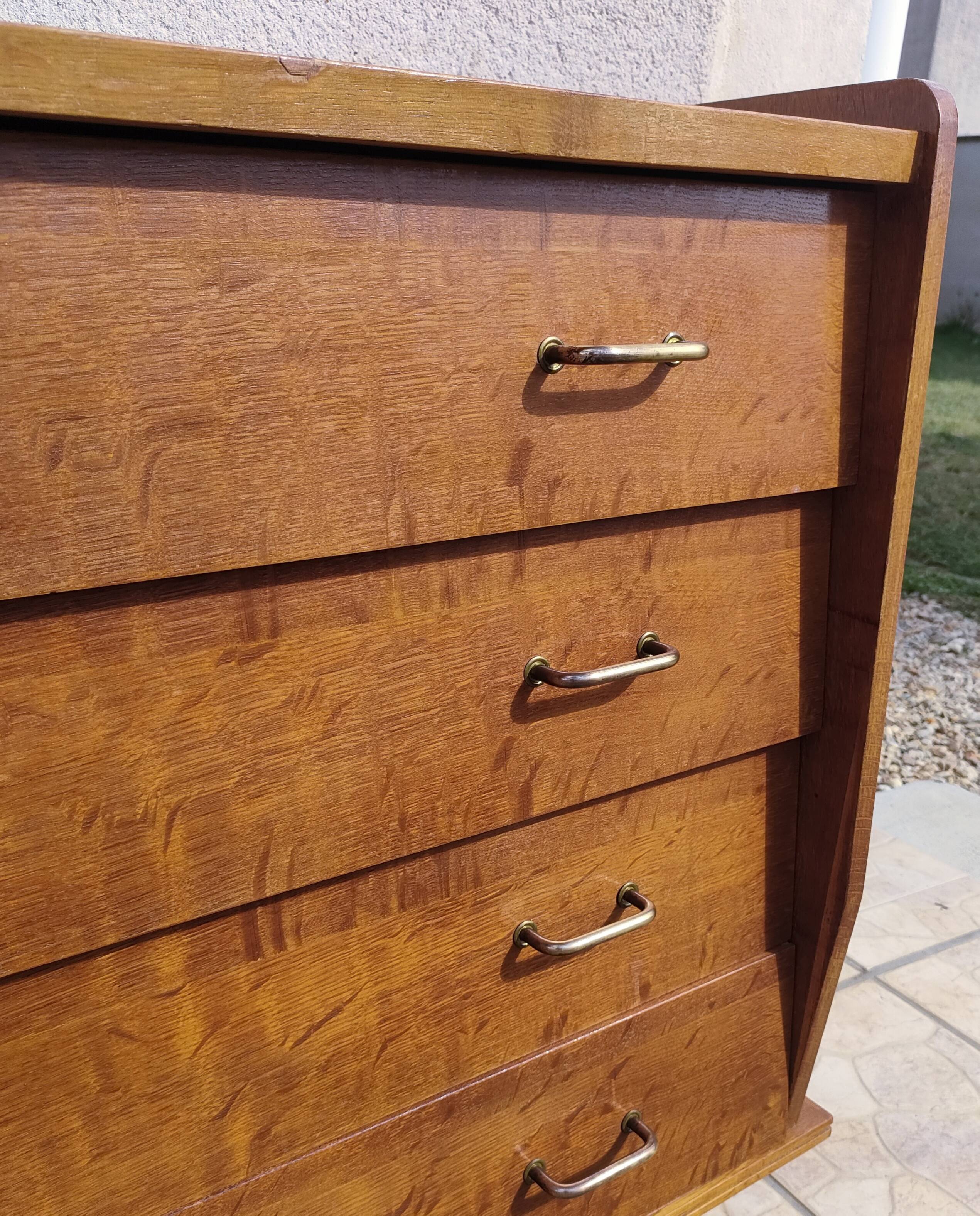 Designer wooden chest of drawers from the 60s
