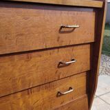 Designer wooden chest of drawers from the 60s