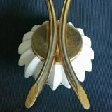 Sconce gold metal artichokes and glass