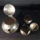 Silver-plated Tea/Coffee Service in Art Deco Modernist Design, circa 1940