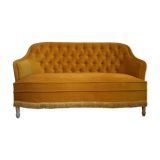 Vintage velvet sofa