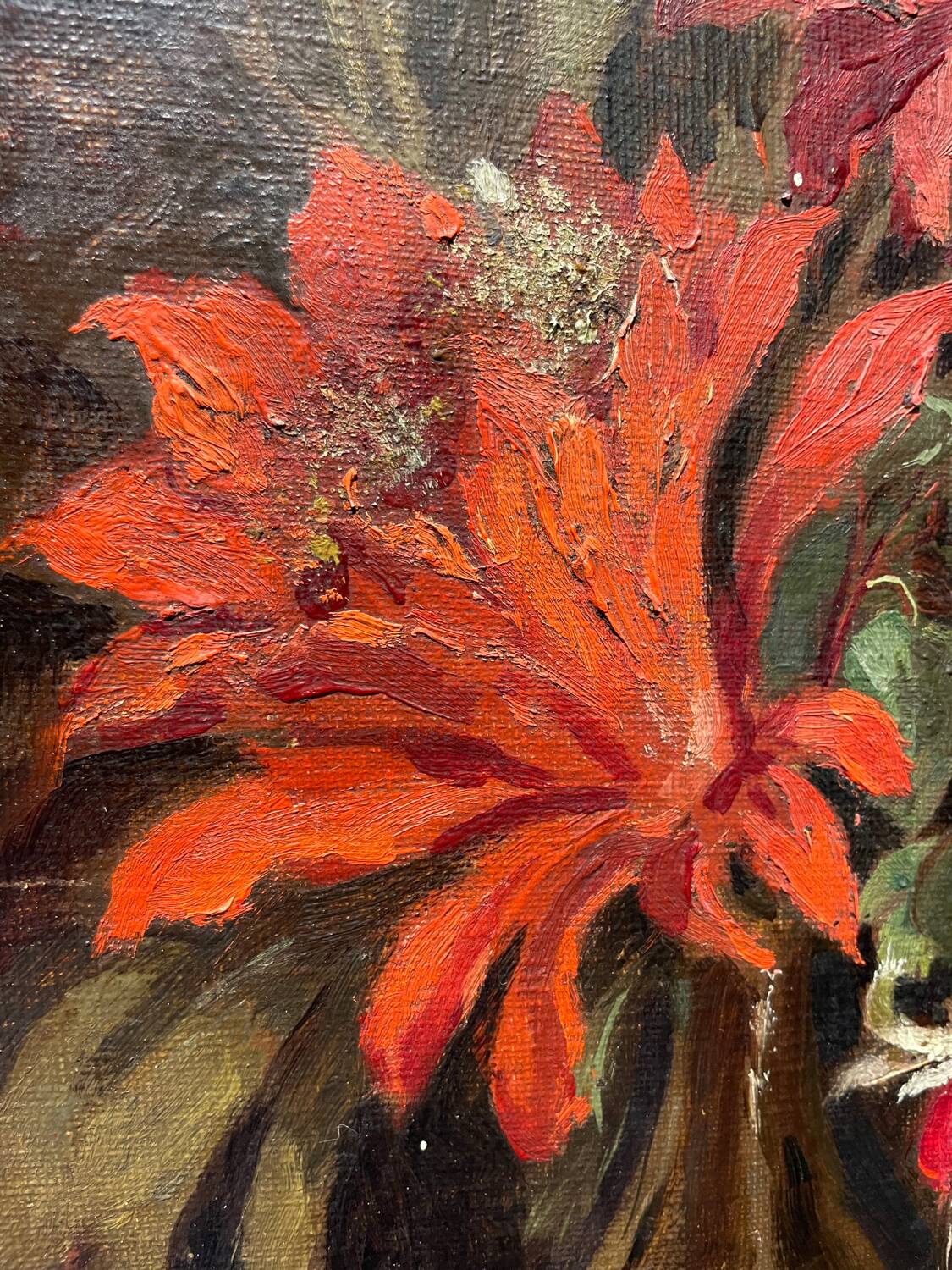 Still life with red flowers 20th century