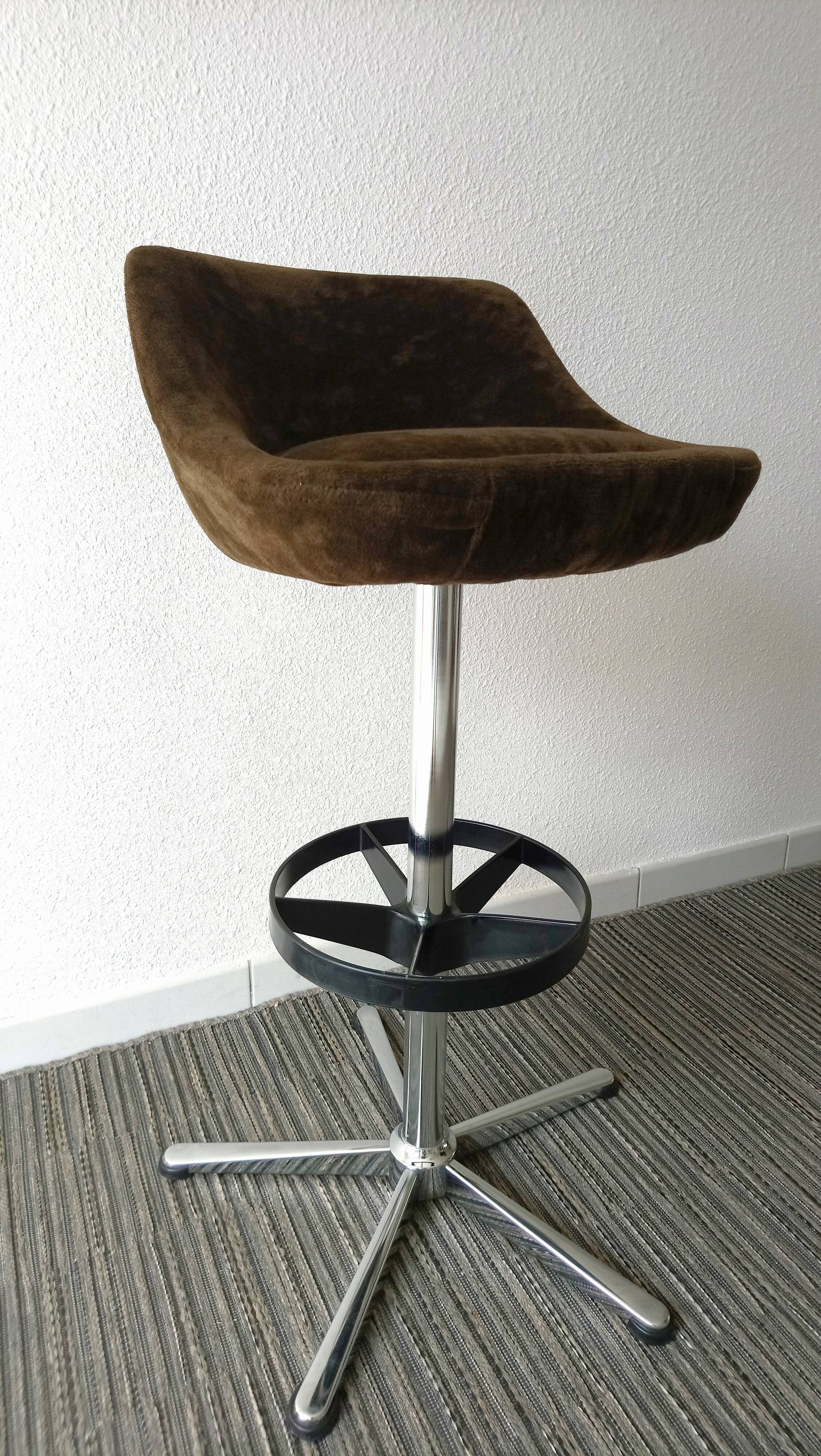 Paire de tabourets haut de bar années 70/80