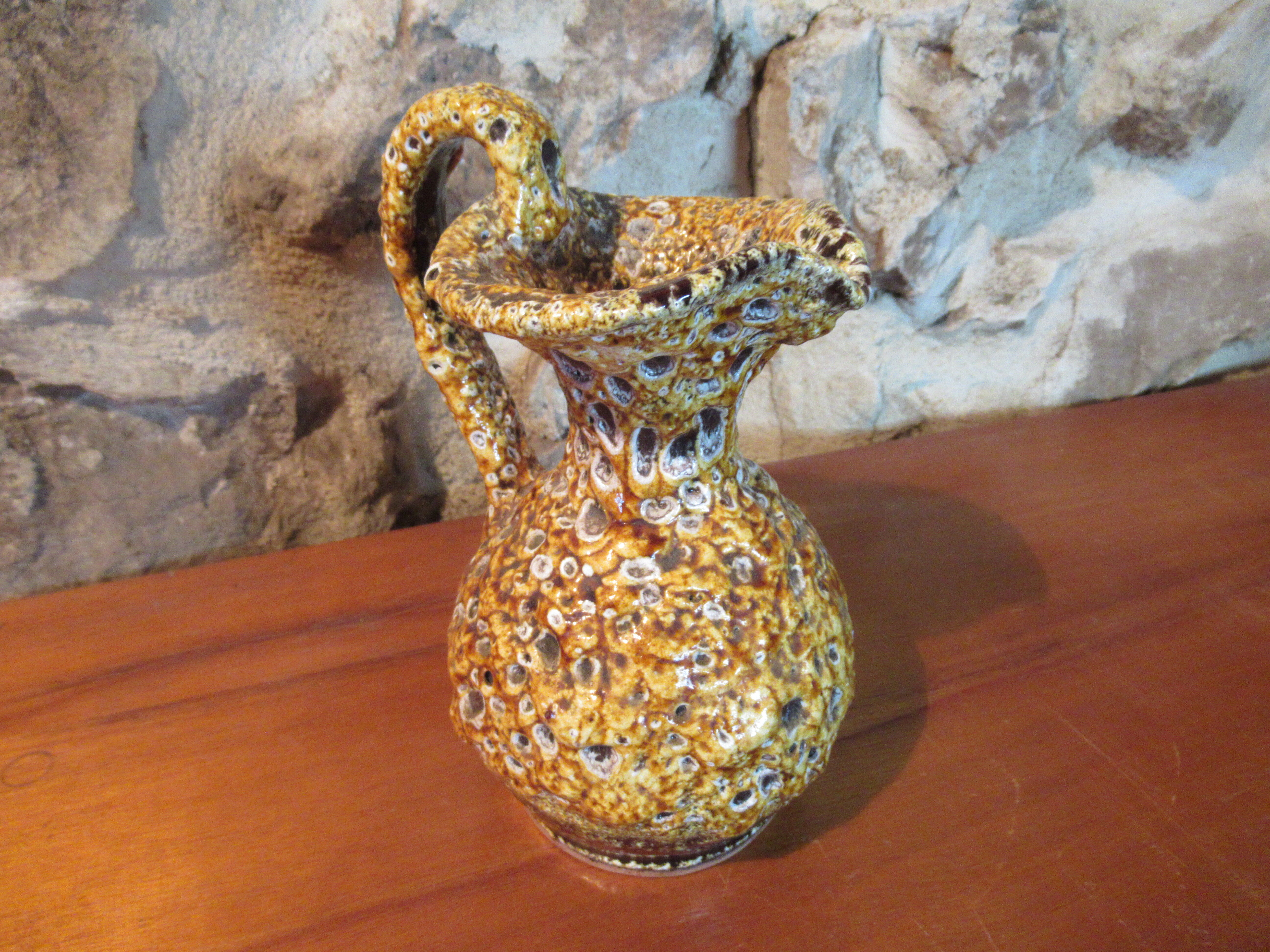 Pichet cyclope charles cart annecy savoie vintage 50s-60s fat lava