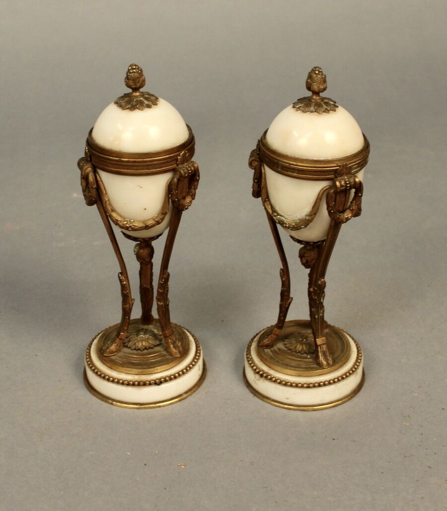 Pair of Louis XVI style cassolettes