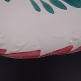 Large earthenware bowl of Moulin-des-Loups - Floral decoration - Around 1960