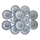 12 English porcelain soup plates