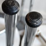 Black stackable stools