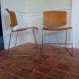 Pair of Max Stacker chairs for Steelcase strafor