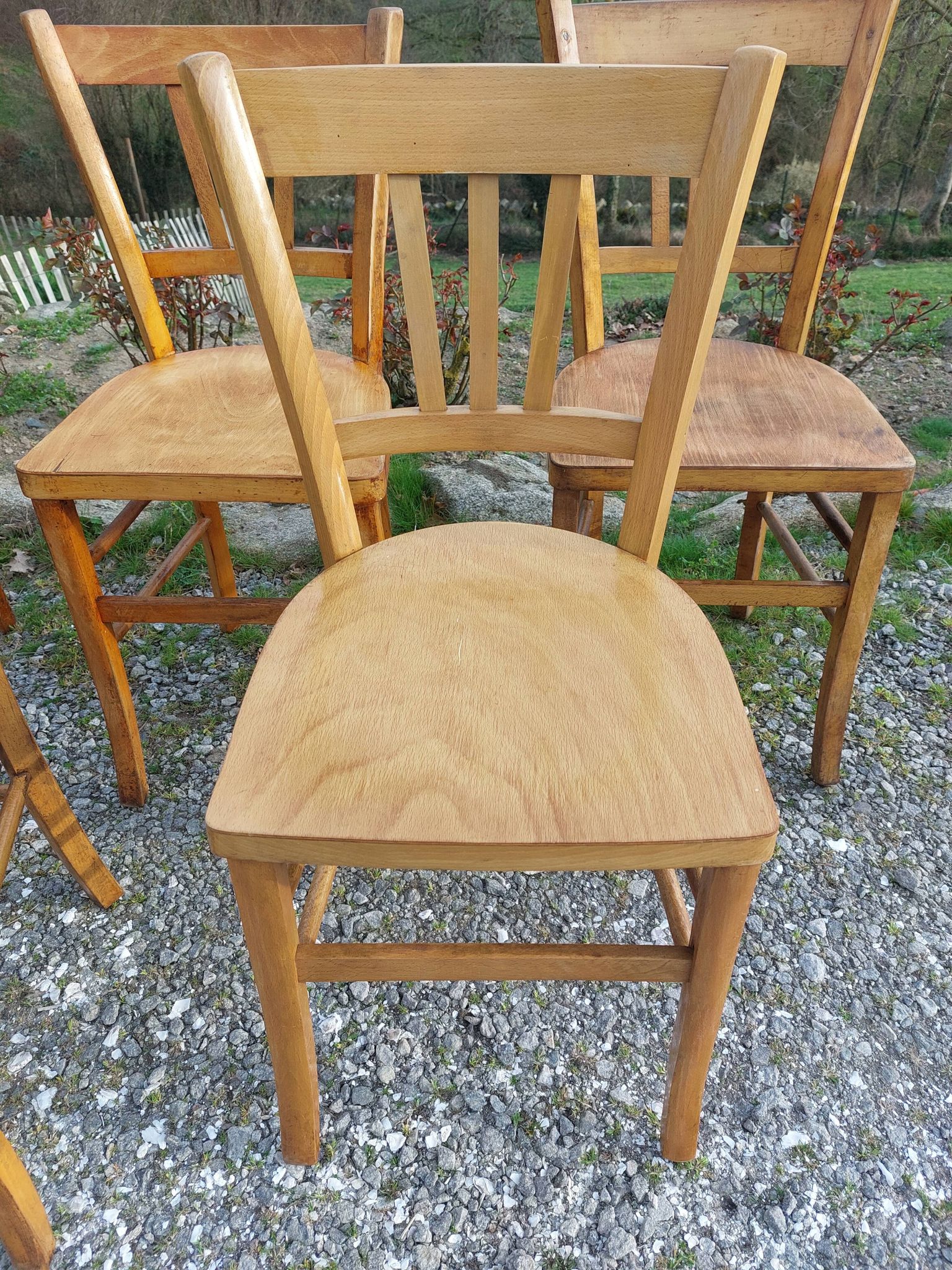 5 bistro chairs, brand Luterma France