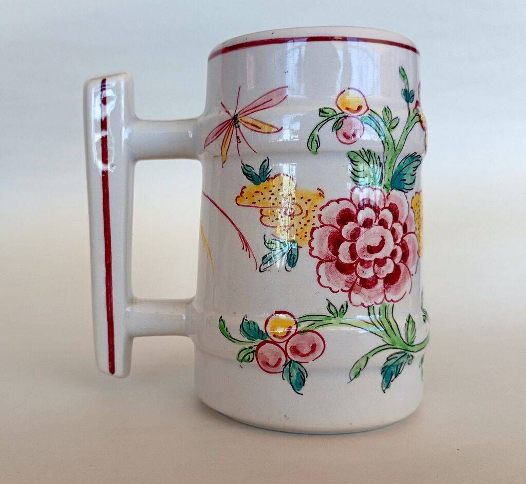 Mid-Century Modern Ceramic Mug Made in Portugal