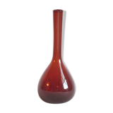 Ruby red vase by Arthur Percy for Gullaskruf Glasbruk, Sweden 1950s.