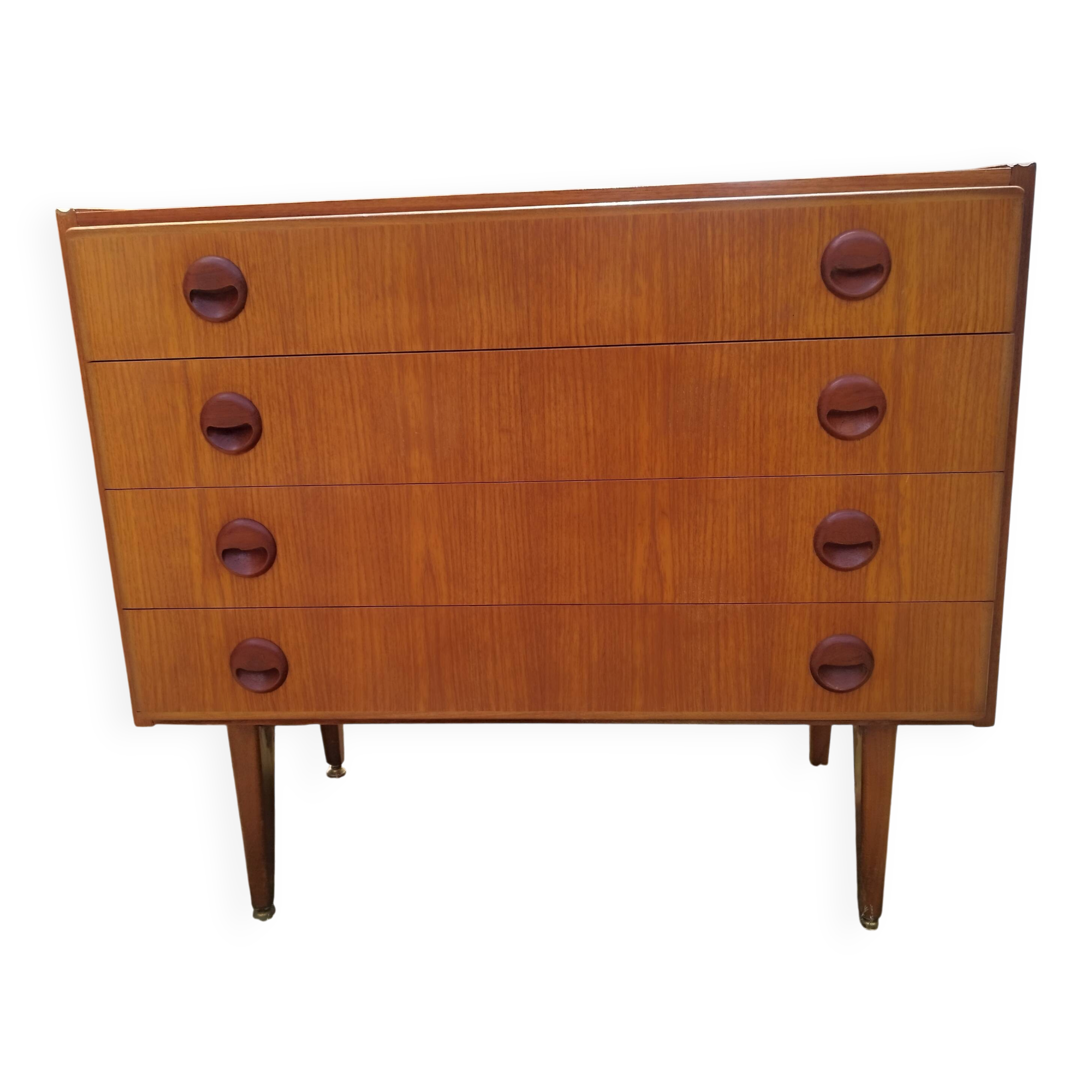 Vintage teak chest of drawers