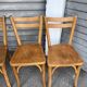 (Lot) 4 Chaises Bistrot Baumann modèle 56